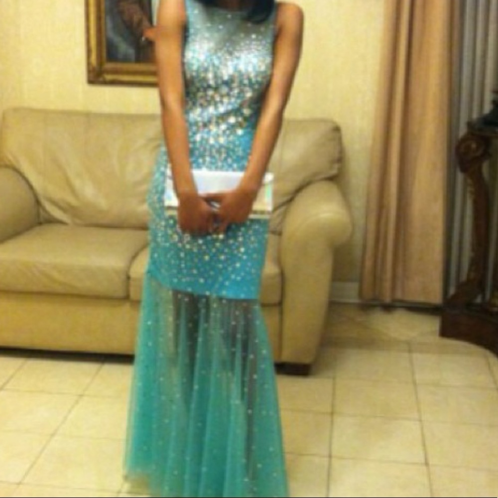 Blue Prom dress